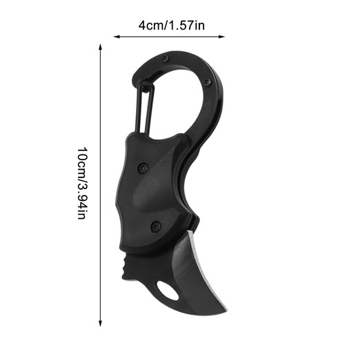 Multifunctional Keychain Pocket Knife Carabiner Survival Gear Self-Defense Tool - Picture 7 of 11
