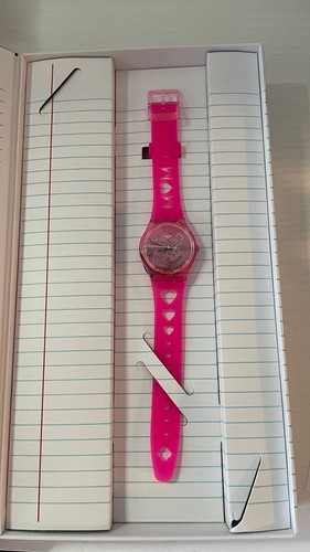 Swatch Love With All The Alphabet GZ354 Pack Standard Gents 34mm Valentines NOS - Picture 8 of 10
