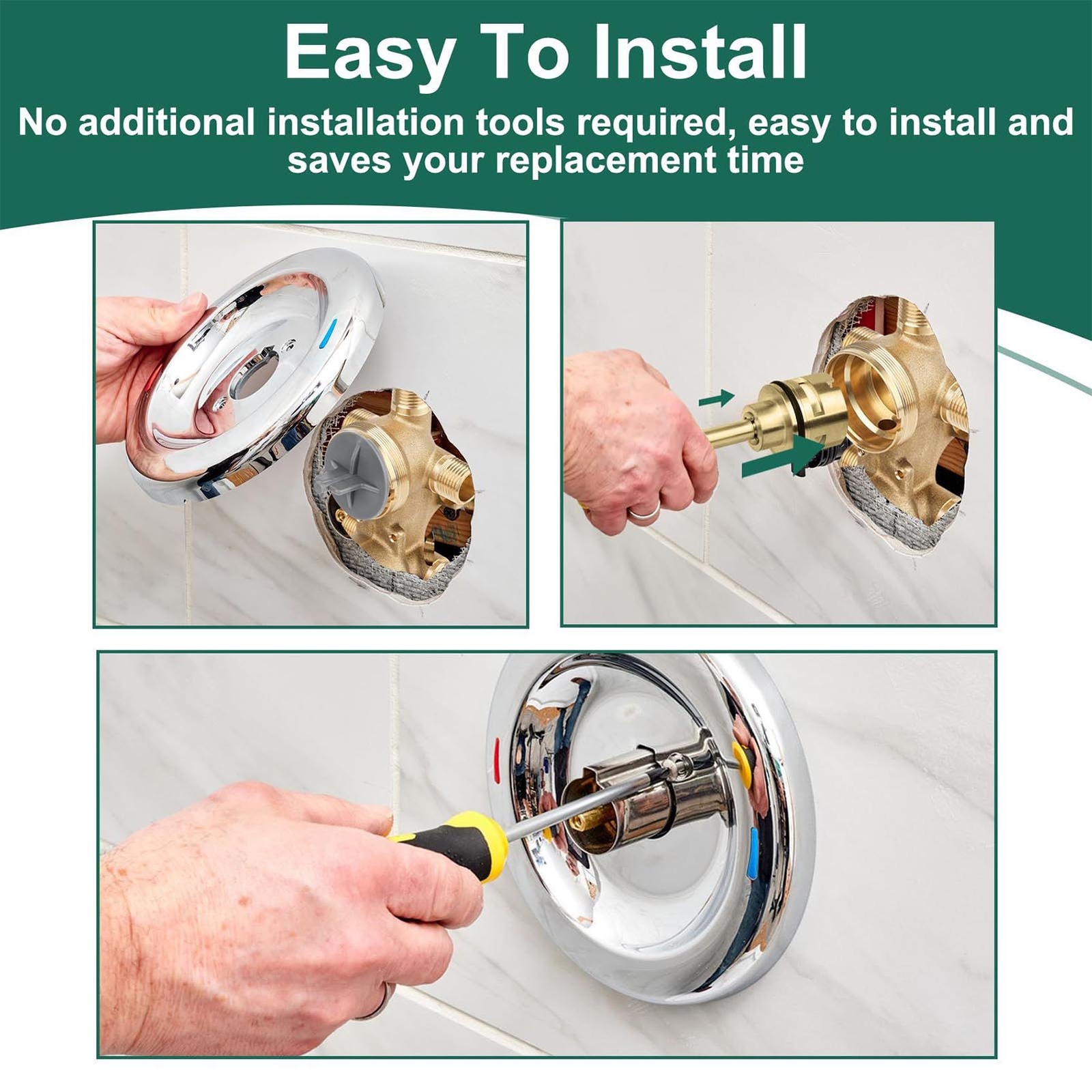 6 Setting Diverter Cartridge Brass Faucet Shower Cartridge Replace For RP51919 eBay