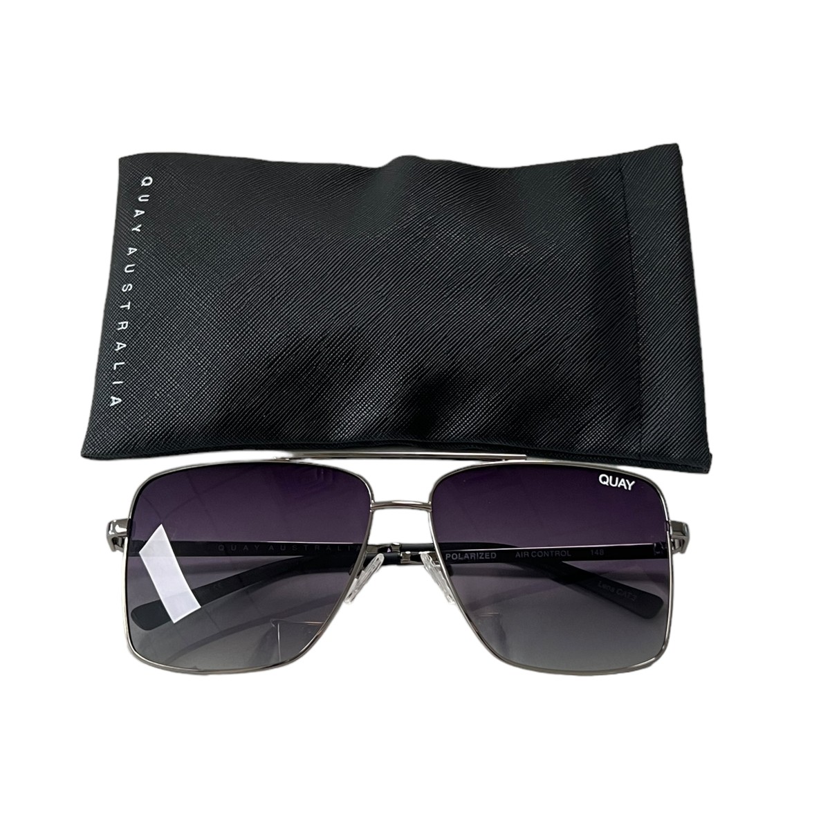 Quay Australia Air Control Aviator Sunglasses Polarized Gun Metal