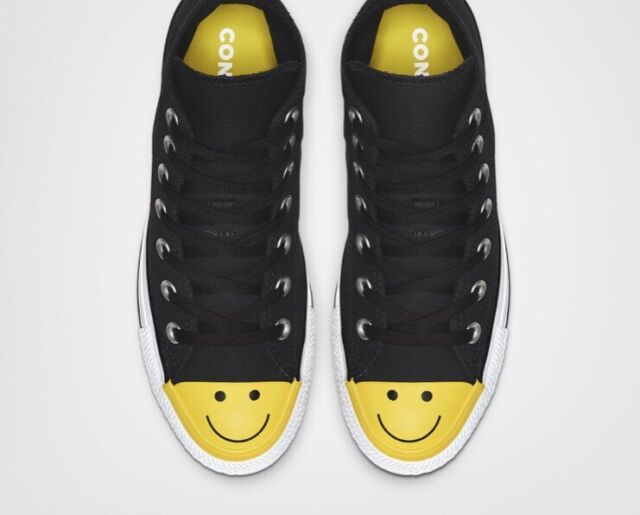 converse with smiley face