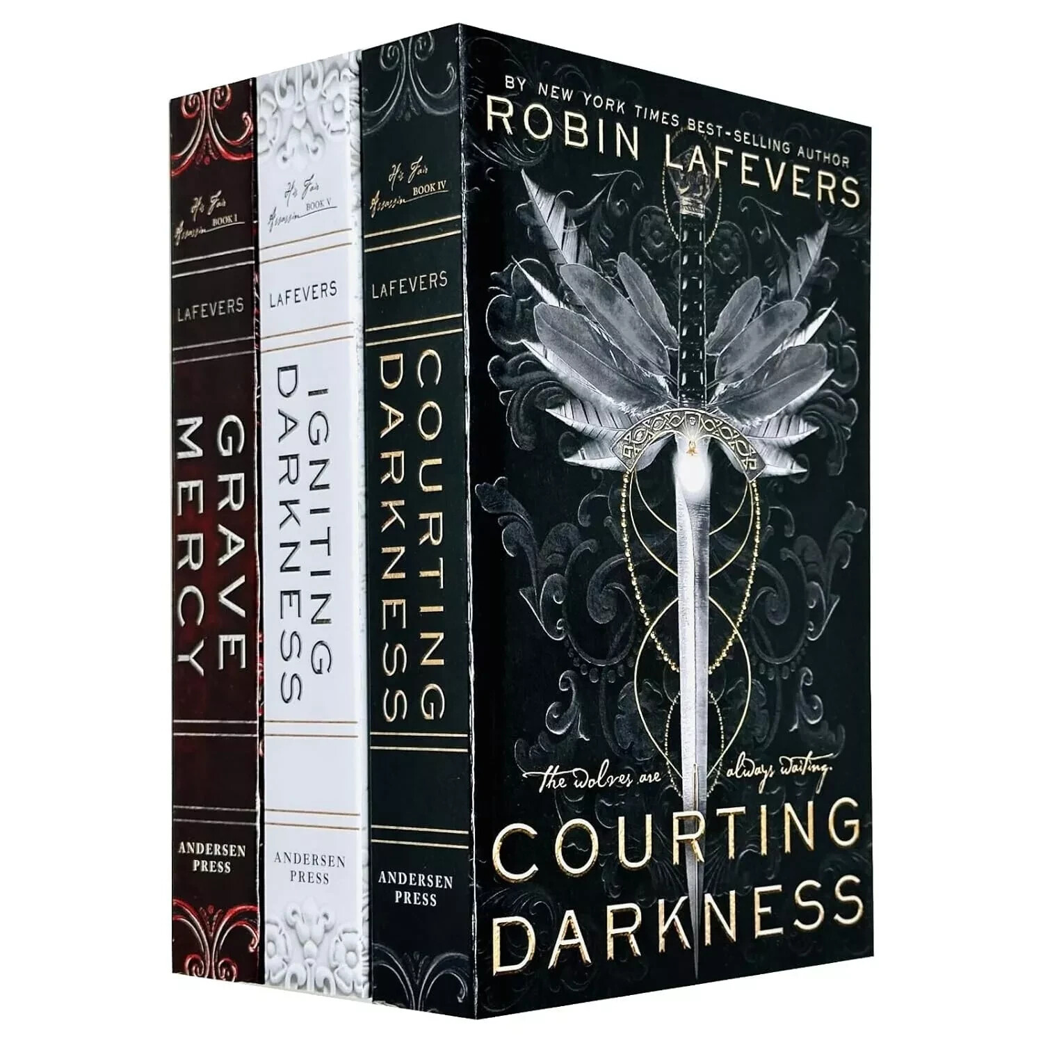 Robin LaFevers Courting Darkness,His Fair Assassin Series 3 Books Collection Set