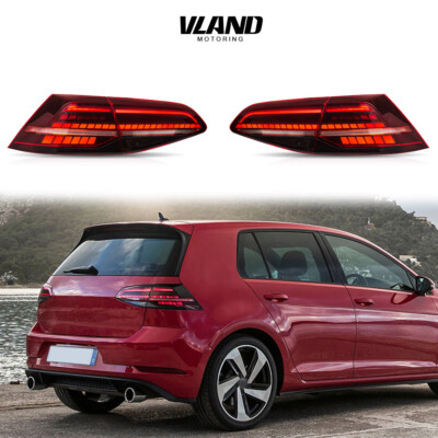 LED Tail Lights For 2015-2017 Volkswagen VW Golf 7 MK7 GTI Sequential Indicator