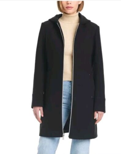 Vince Camuto Ladies' Hooded Full-Zip Jacket Sz L Black NWT - Picture 9 of 15