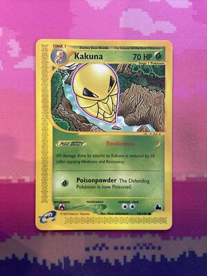 Pokemon Karte Kakuna Skyridge Common 70/144 Near Mint 