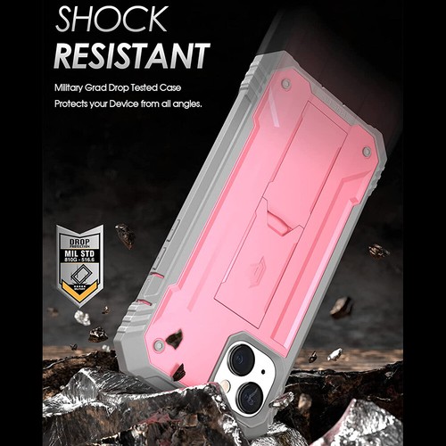 Funda para iPhone 14 Plus | Pata de cabra poética y cubierta de pantalla incorporada rosa claro - Imagen 7 de 7