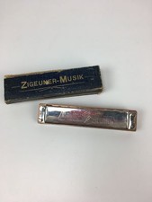 Vintage Zigeuner-Musik harmonica with box musikus studio 880