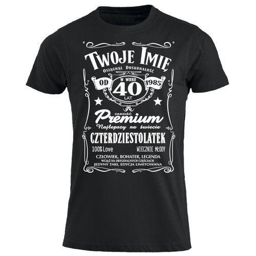 40 lat urodziny 1985 smieszna koszulka personalizowana T-shirt Polska prezent PL - Picture 12 of 14