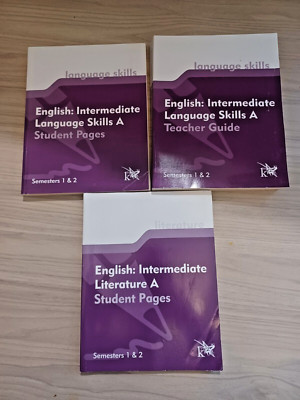 3 k12 English Intermediate Literature A Student & Teacher Guide!