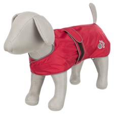 Trixie Hundemantel Orléans rot, wasserabweisend, Fleecefutter für Hunde