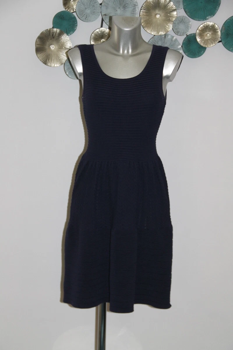 Sandro robe top bleu marine