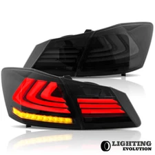 Repackaged LED Tail Lights For 2013-2015 Honda Accord Lens LED Rear Lights A Set