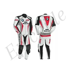 BMW MOTORRAD NEW CUSTOM LEATHER RACING SUIT ARMOR PROTECTED CE APPROVED FOR MENS