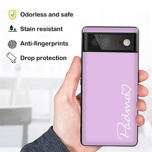 Personalised Heart Case For Google Pixel 9 7 Pro 6 6A 4A 8A Silicone Phone Cover - Picture 45 of 81