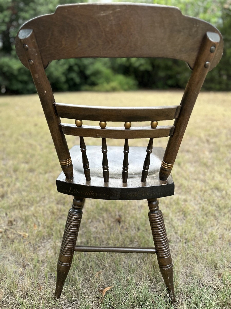 Vintage Ethan Allen Thumb Back Dining Chair Hitchcock Windsor