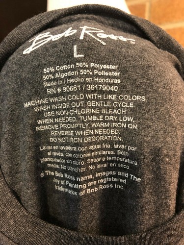 Bob Ross Life Mistakes T-shirt Large - Picture 5 of 5