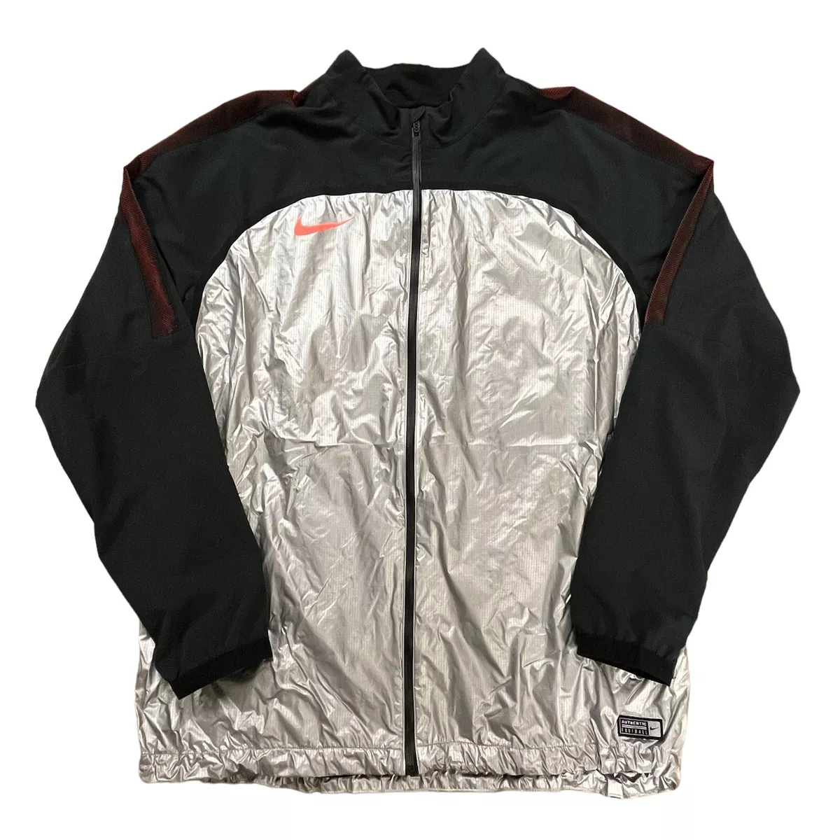 NIKE JACKET MEN S 2XL SILVER STRIKE ELITE II SOCCER FOOTBALL