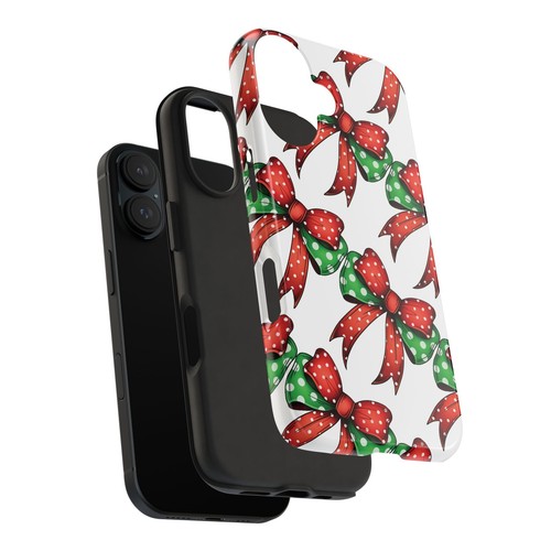 Coquette Aesthetic Polka Dot Ribbon Pattern Phone Case Holiday Gift Idea - Picture 4 of 58