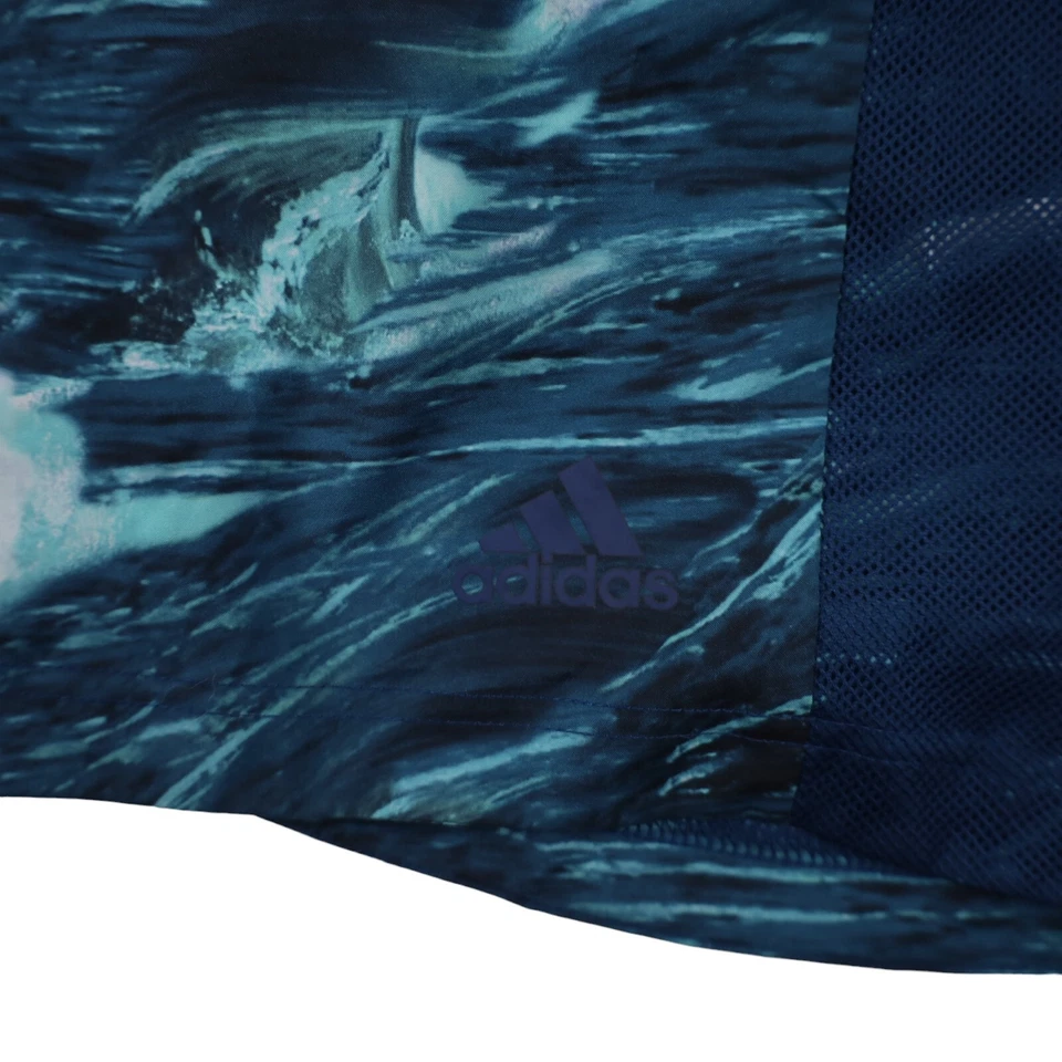 Bermuda de natação Adidas Super Nova masculina média Ocean Wave - Imagem 2 de 4