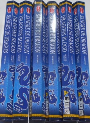 6 Packg. á 20 Stück RÄUCHERSTÄBCHEN Marke incense HEM Drachenblut blau Dragons