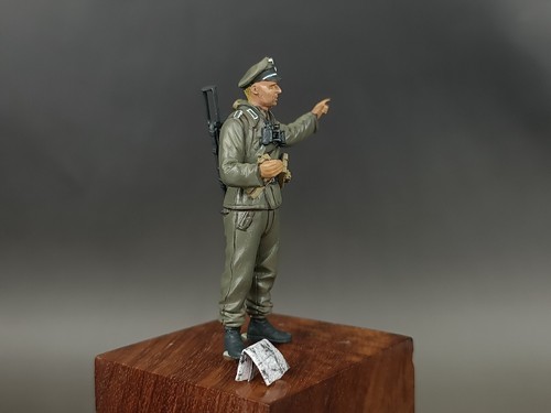 1/35 Construido y pintado Segunda Guerra Mundial Panzer Lehr Div. Figura Oficial B - Imagen 8 de 9