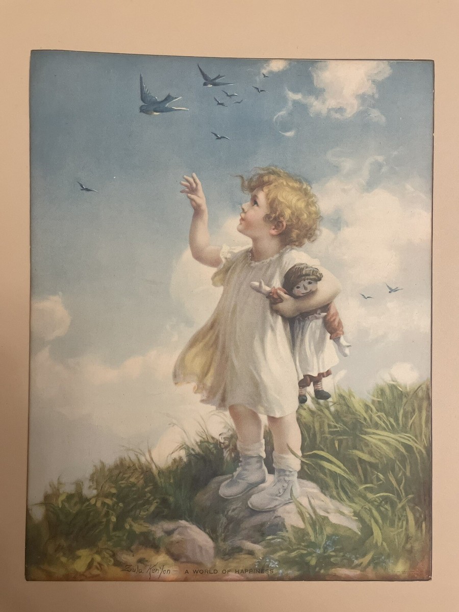Painted in Words—A Memoir Art Print Original 1940s Zula Kenyon “ A World of Happiness