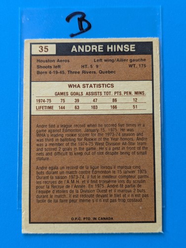 1975-76 O-Pee-Chee WHA Hockey - U-Pick - Picture 68 of 318