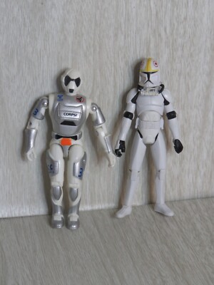 Lot 2 Star Wars Lanard Corps Star Force Clone Wars Pilot Odd Ball Figures READ