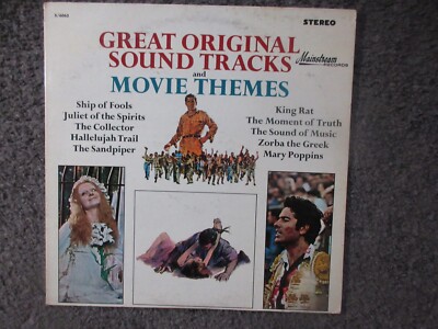 V/A ''GREAT ORIGINAL SOUND TRACKS AND MOVIE THEMES'' 1965 MAINSTREAM EX-/VG+ OOP