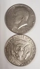 202b73D45602 PAIR OF U.S. MINT KENNEDY HALF DOLLAR 50C 10TH YEAR 1973D COINS XF+