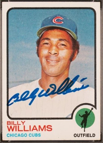 1973 Topps Billy Williams HOF Signed Baseball Card PSA 5 DNA Certified 10 Pop 1 - Picture 3 of 3