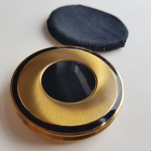 Mascot powder compact makeup vintage mirror brass 1940s Art Deco Great Britain - Picture 18 of 18