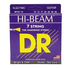 DR MTR7-10 Hi-Beam Electric Guitar Strings; 7-String set gauges 10-56