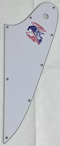 White 3-Ply For Fit Gibson Firebird Style Colour Logo Guitar Pickguard