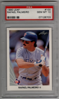 1990 Leaf Rafael Palmeiro #100 PSA 10 Gem Mint! | eBay
