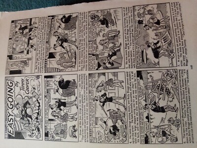 H7-2 Ephemera 50er Jahre Comic Strip Story Tommy Cooper Easy Going 