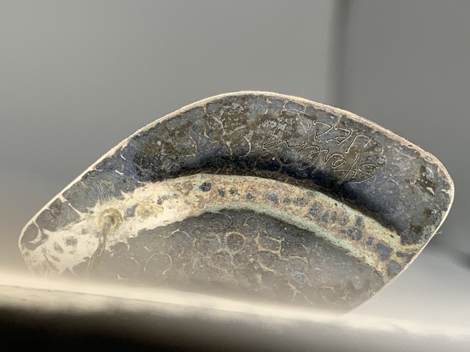 JAC Signed Artesian Sterling Silver Hammered Mode… - image 10