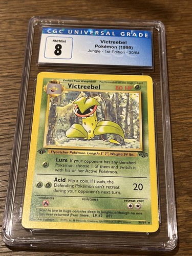 Victreebel (1st Edition) graded CGC 8 for sale on eBay