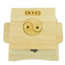 Solid Wood Moxibustion Box Portable Moxa Abdo...