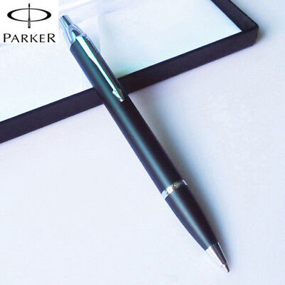 Luxurious Metal Parker IM Matte Black Silver Clip 0.5mm Fine Nib Ballpoint Pen