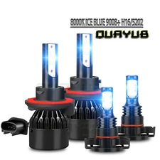 For Ford Escape 2008-2012 8000K Blue LED Headlights & Fog Light Bulbs Combo KIT