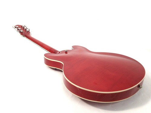 Left-Handed Haze Semi-Hollow Electric Guitar SEG272CR Cherry Red+Bag, strap..... - Picture 9 of 12
