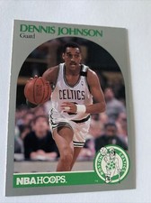 1990-91 NBA Hoops Basketball Card 41 Dennis JohnsoN Atlanta Hawks NmMt Free Ship