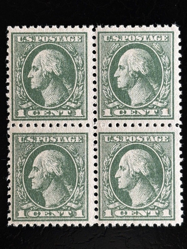US STAMPS SCOTT # 525 1918 1c MNH Block of 4! SEE IMAGES! CV ~ $30.00