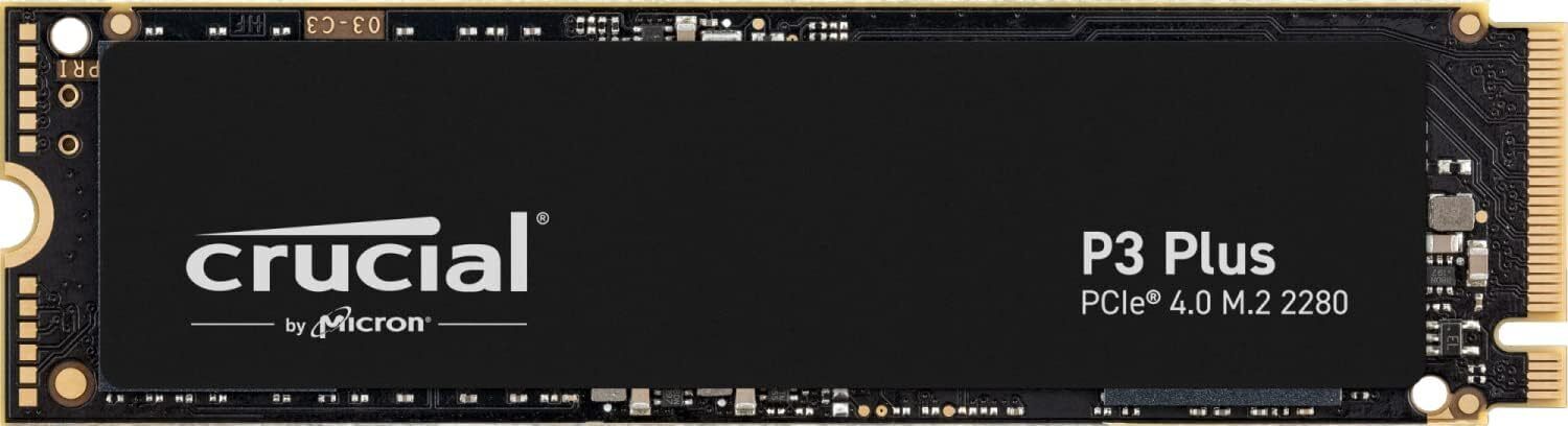 Crucial P3 Plus 1TB PCIe Gen4 3D NAND NVMe M.2 SSD up to 5000MB/s