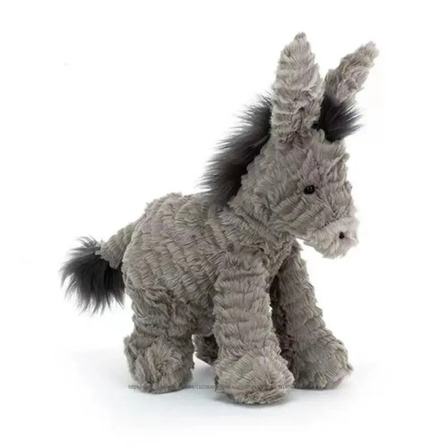 Grey Donkey Plush Toys | 23–60cm Soft Stuffed Burro Dolls for Kids & Gifts Store - Picture 4 of 7