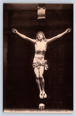 Vintage Postcard Avignon Musee Calvet Le Christ d'Ivoire 