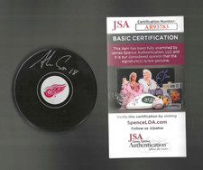 Andrew Copp Signed Detroit Red Wings Puck JSA COA