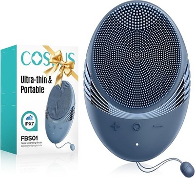 COSLUS FBS01 Facial Cleansing Brush Face Scrubber, Compact for Travel | Recharge