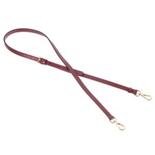 Leather Adjustable Replacement Bag Straps, Wine Red, Gold Buckle